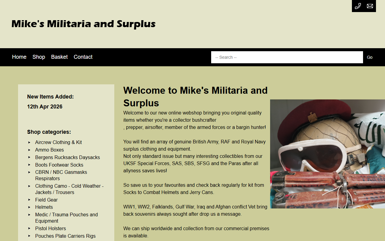 365armysurplus.com screenshot