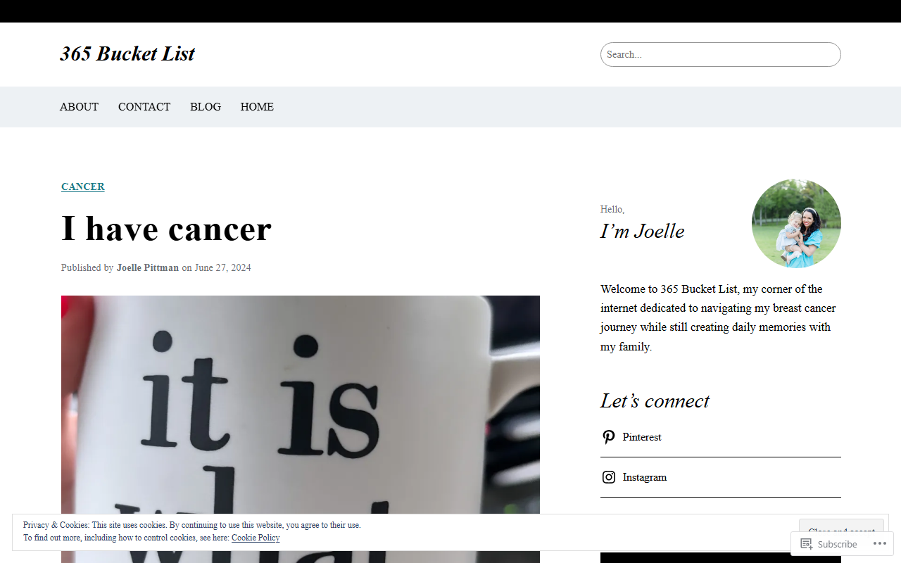 365bucketlist.com screenshot