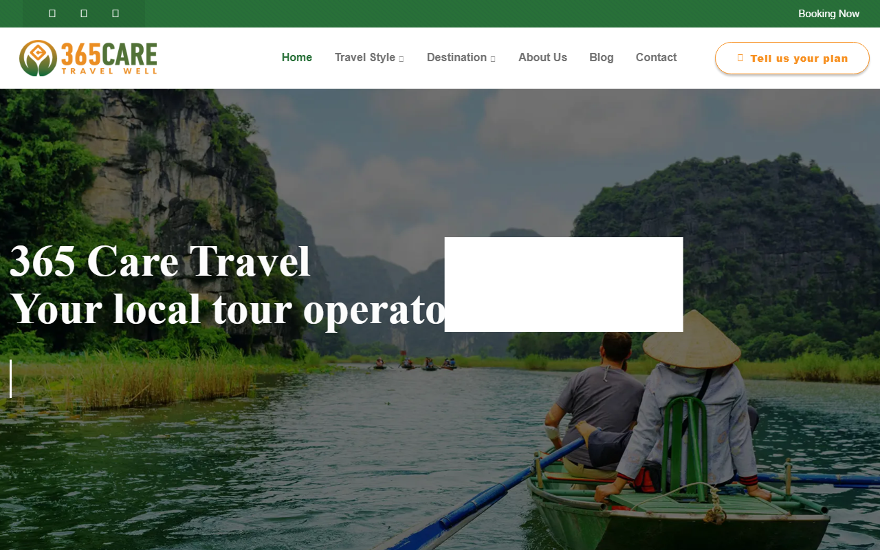 365caretravel.com screenshot