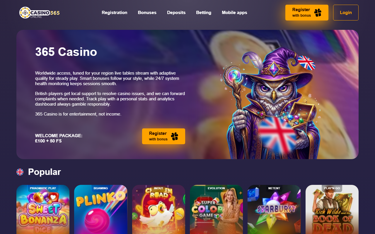 365casino-uk.com screenshot