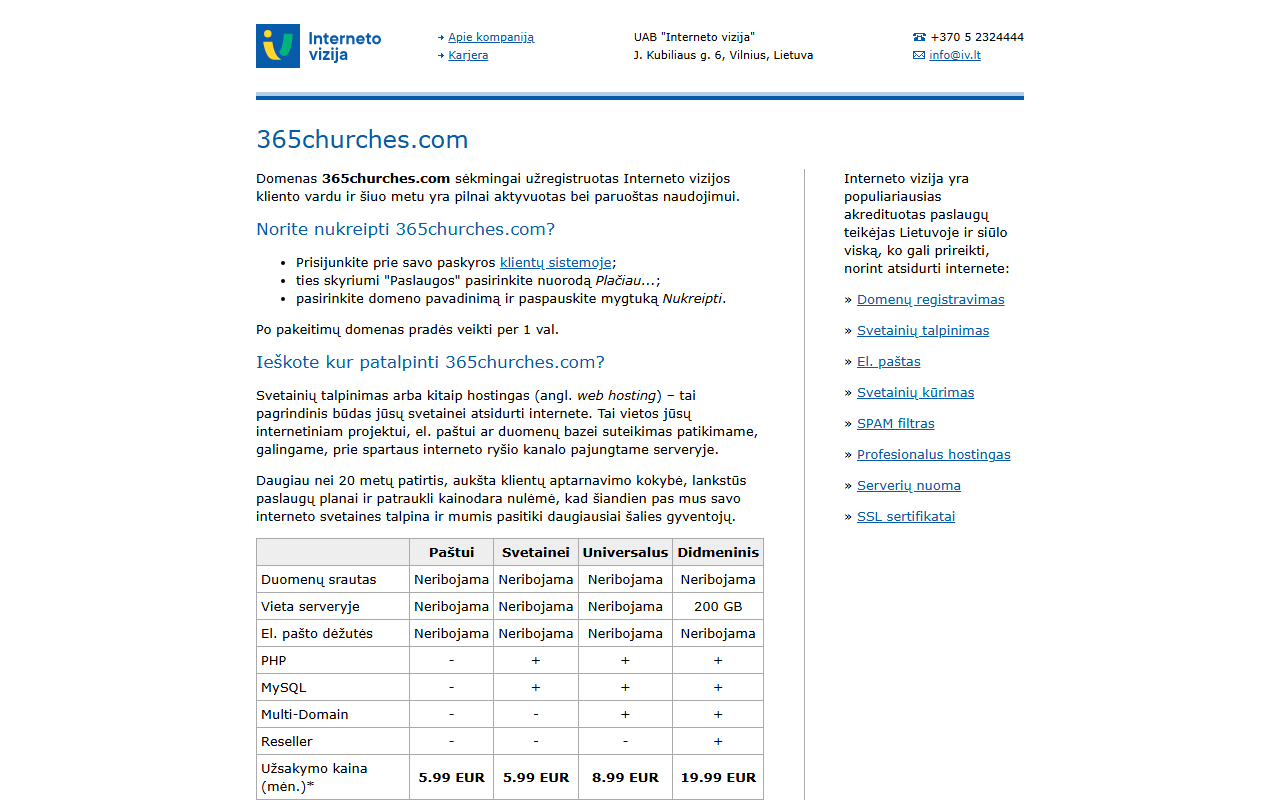 365churches.com screenshot