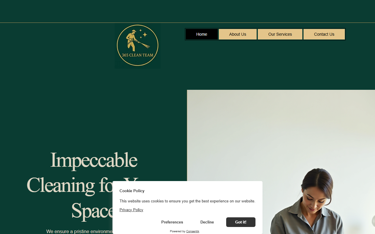 365cleanco.com screenshot