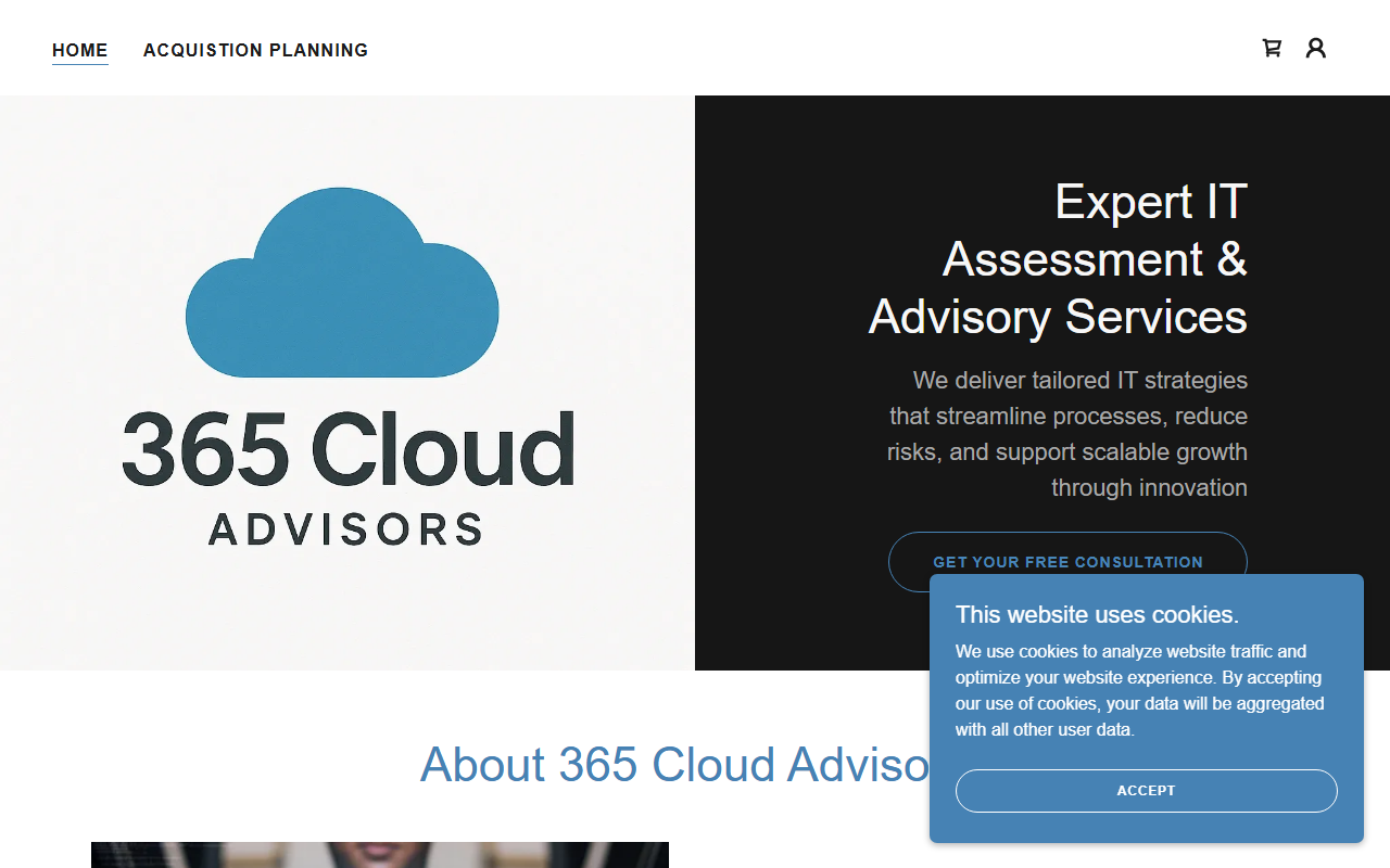 365cloudadvisors.com screenshot
