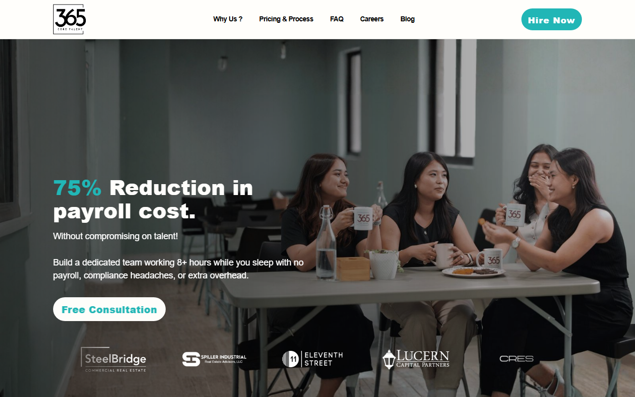 365coretalent.com screenshot