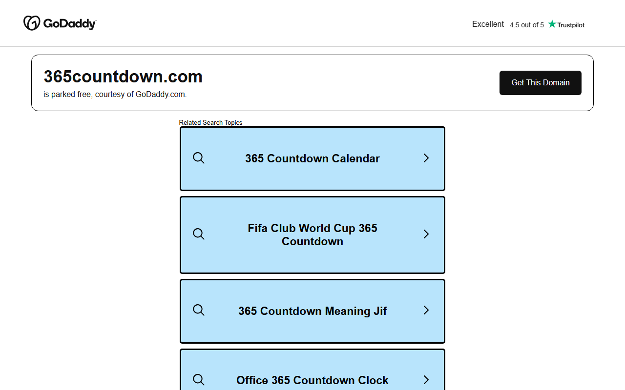 365countdown.com screenshot