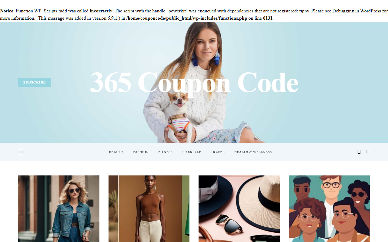 365couponcode.com screenshot