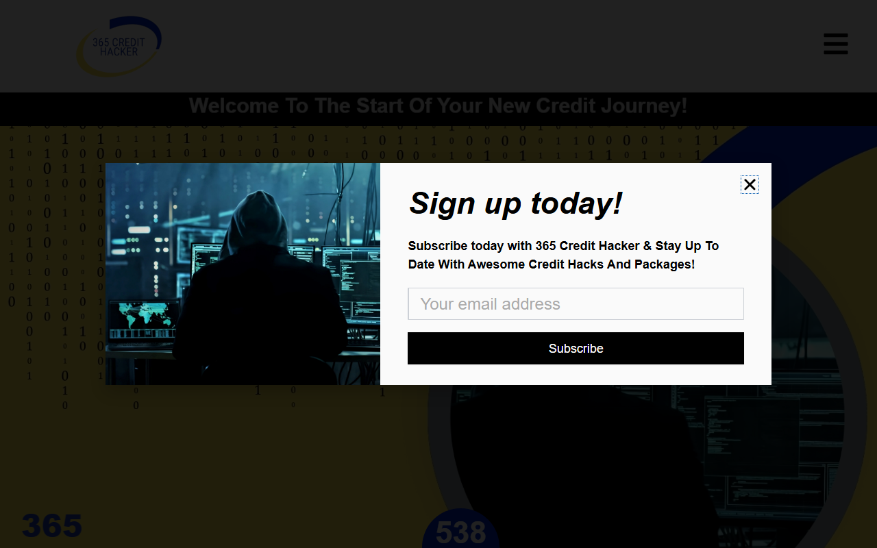 365credithacker.com screenshot