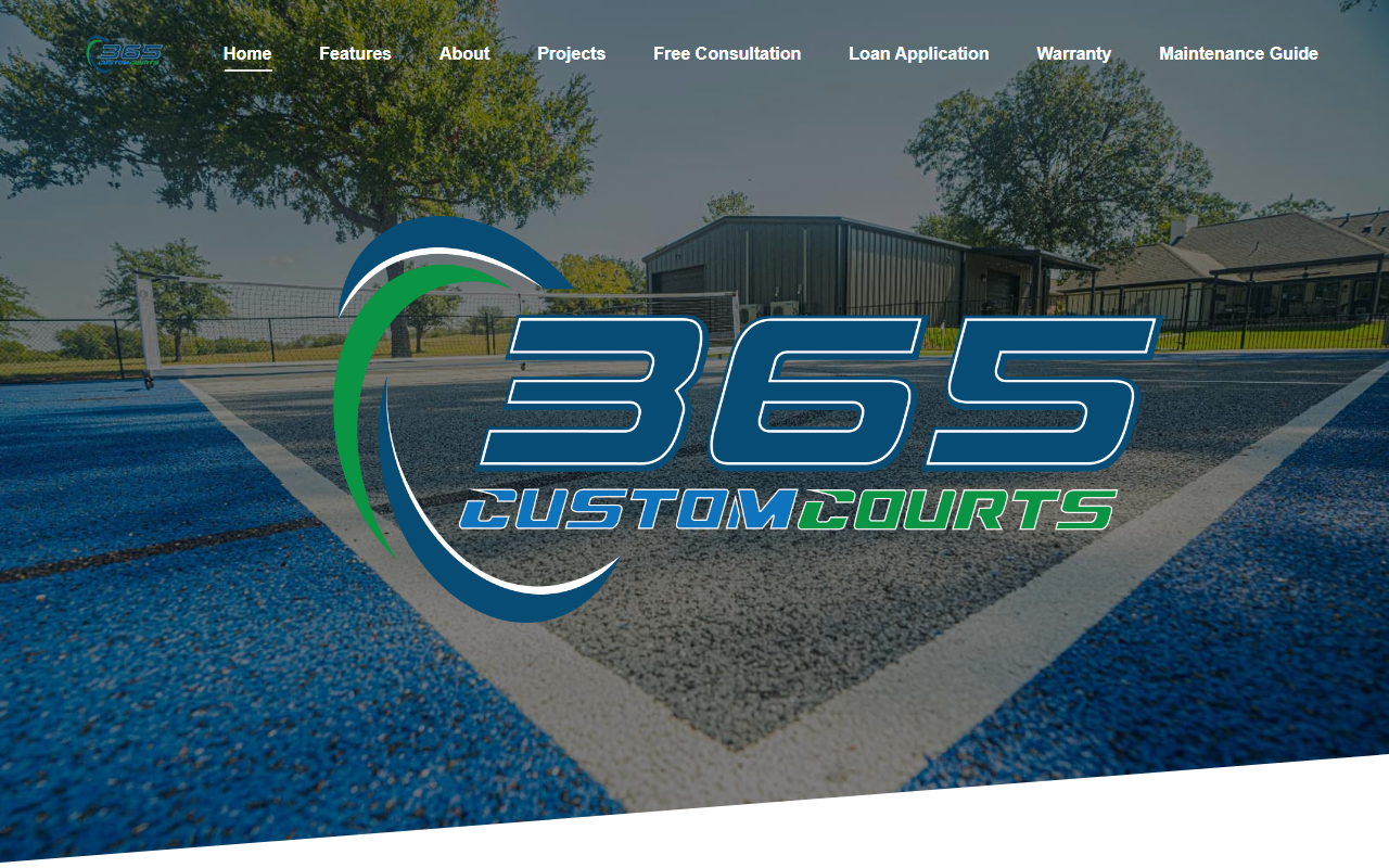 365customcourts.com screenshot