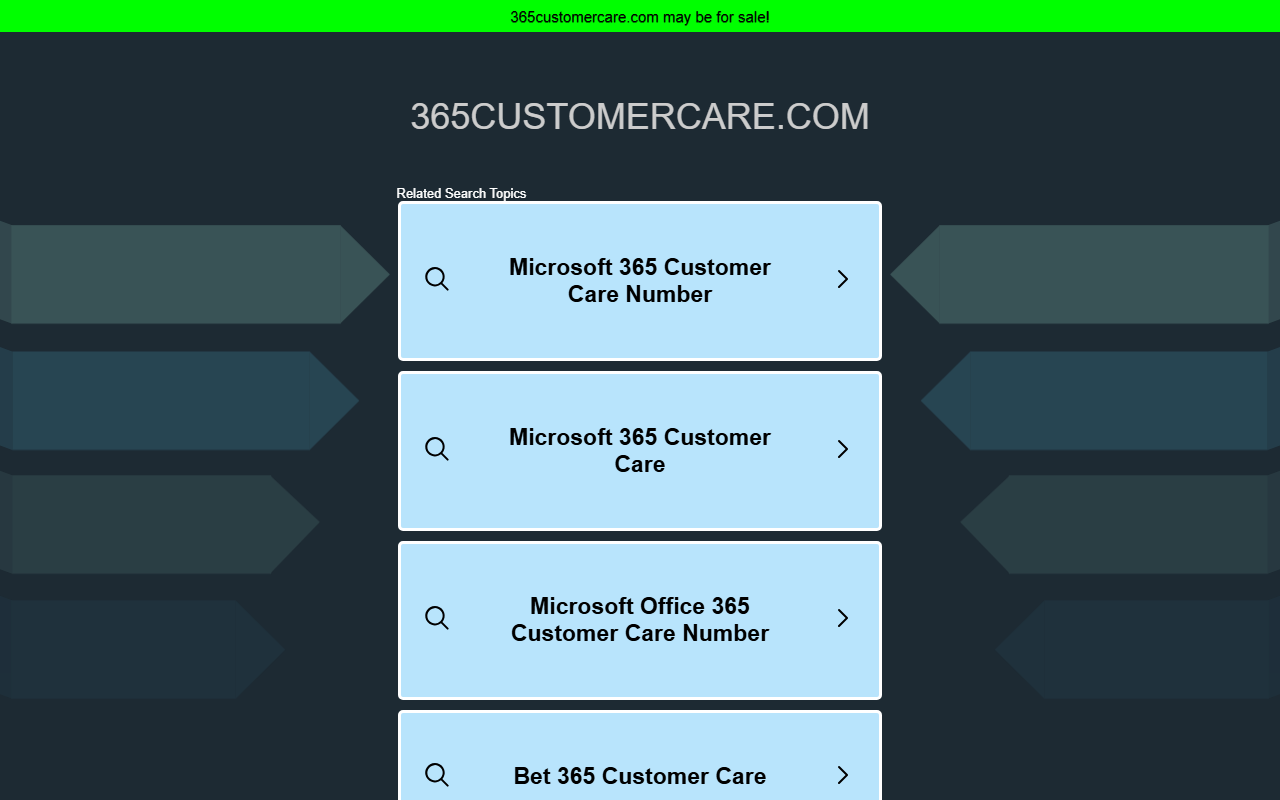 365customercare.com screenshot