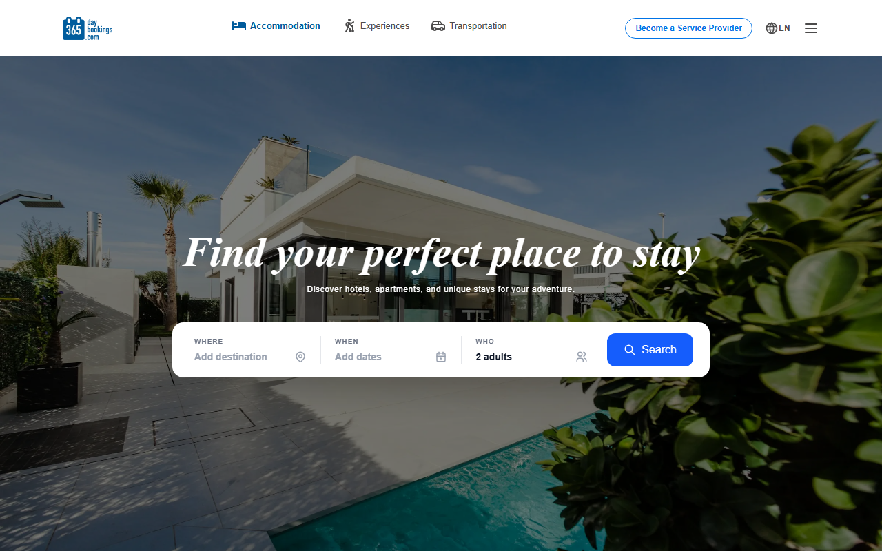 365daybookings.com screenshot