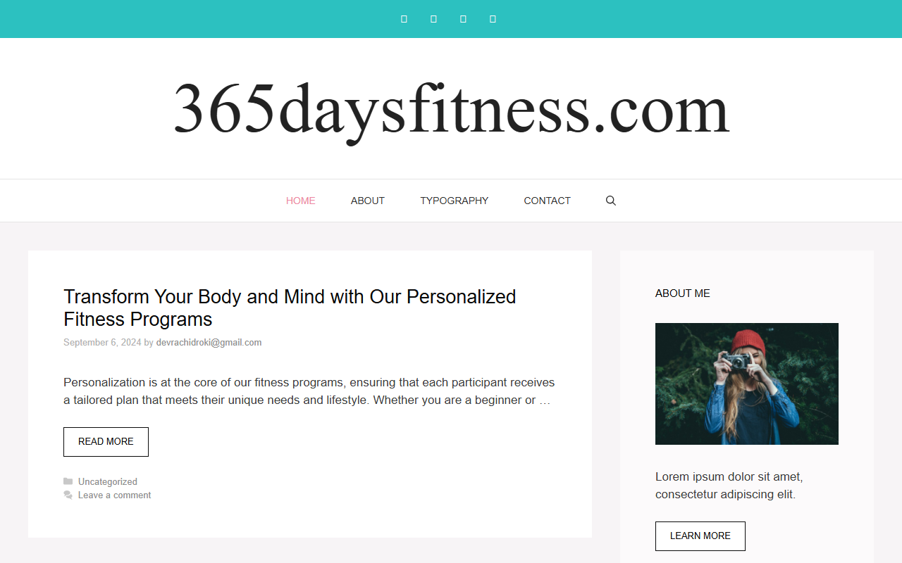 365daysfitness.com screenshot