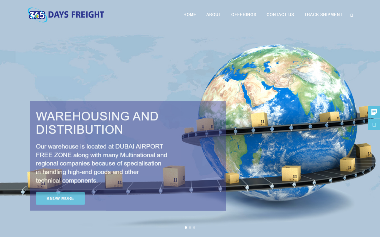 365daysfreight.com screenshot