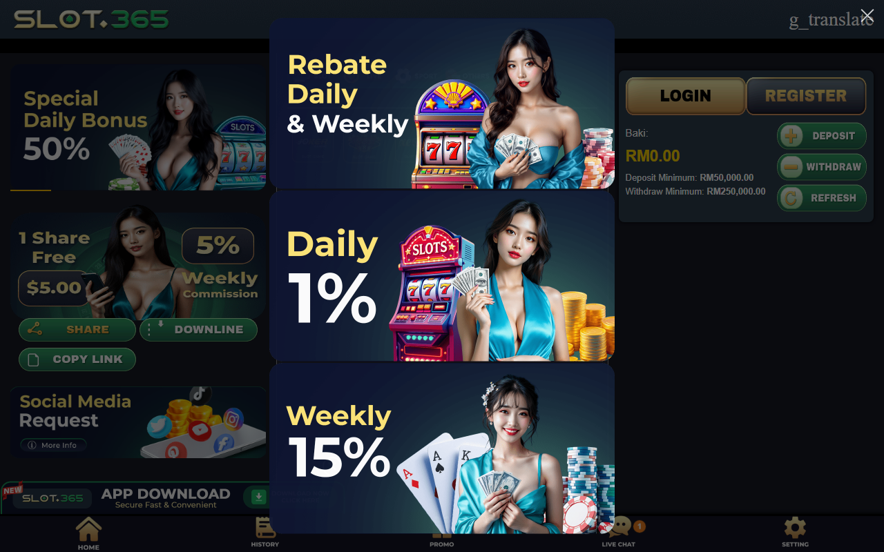 365dayslot.com screenshot