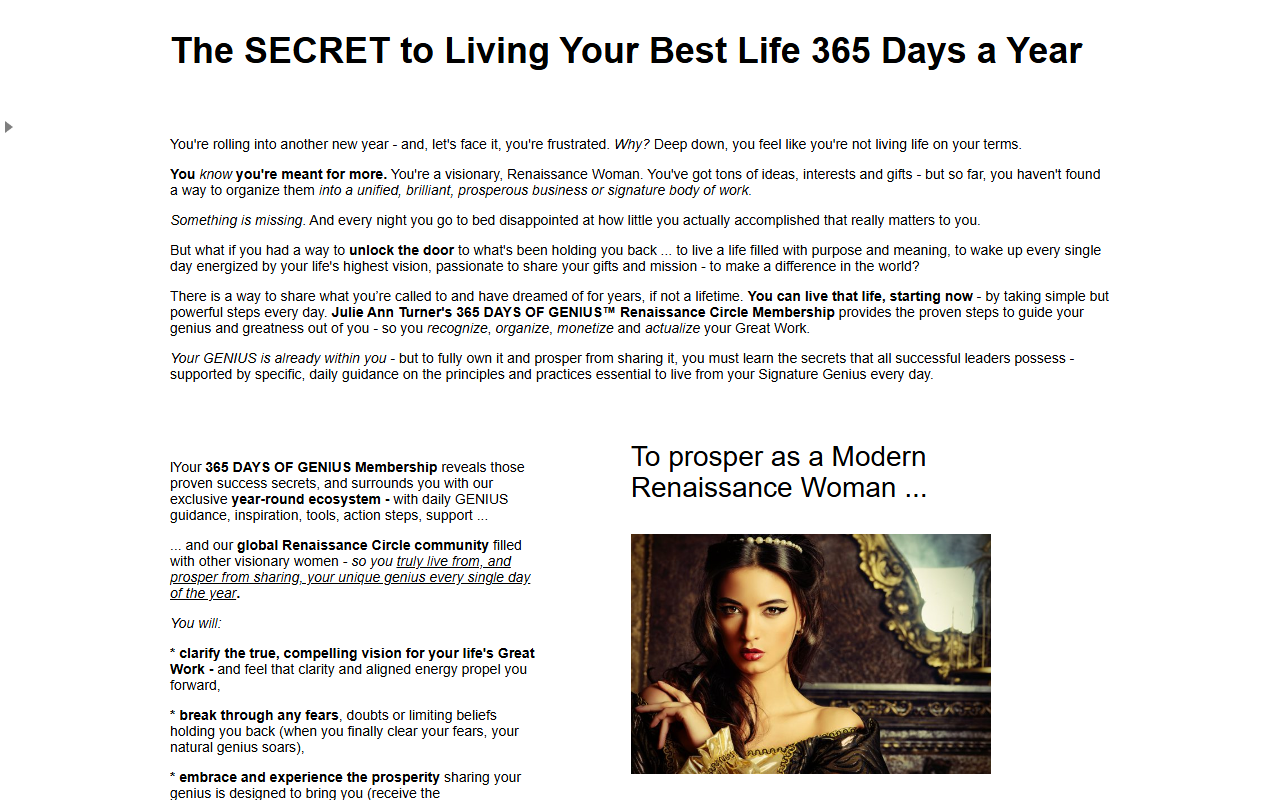 365daysofgenius.com screenshot