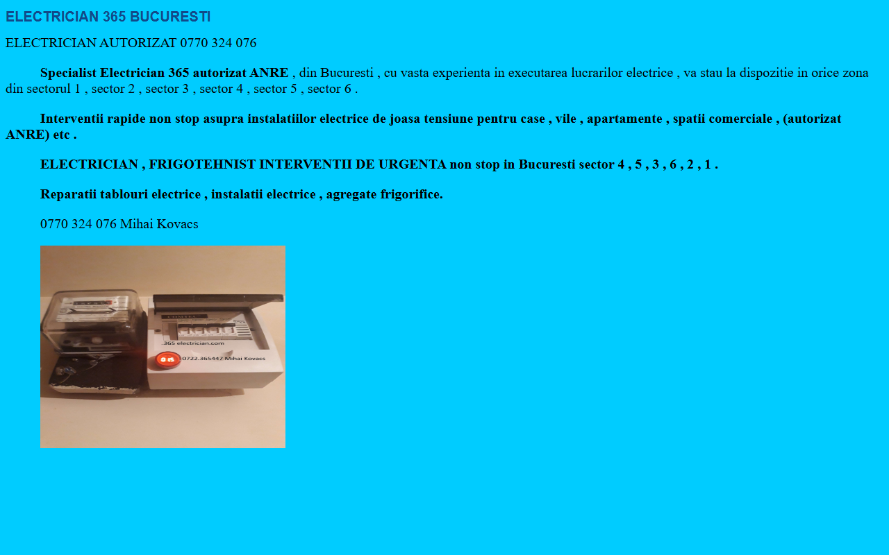 365electrician.com screenshot