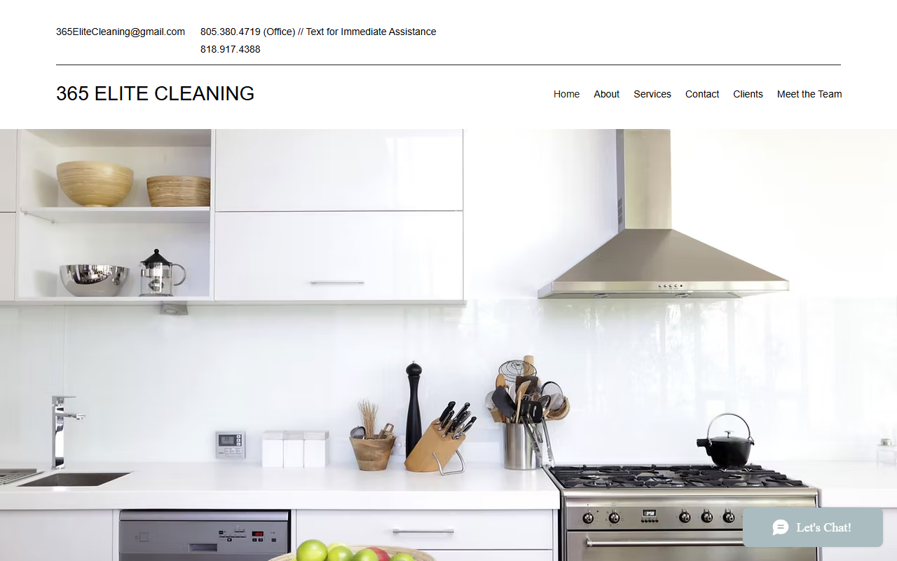 365elitecleaning.com screenshot