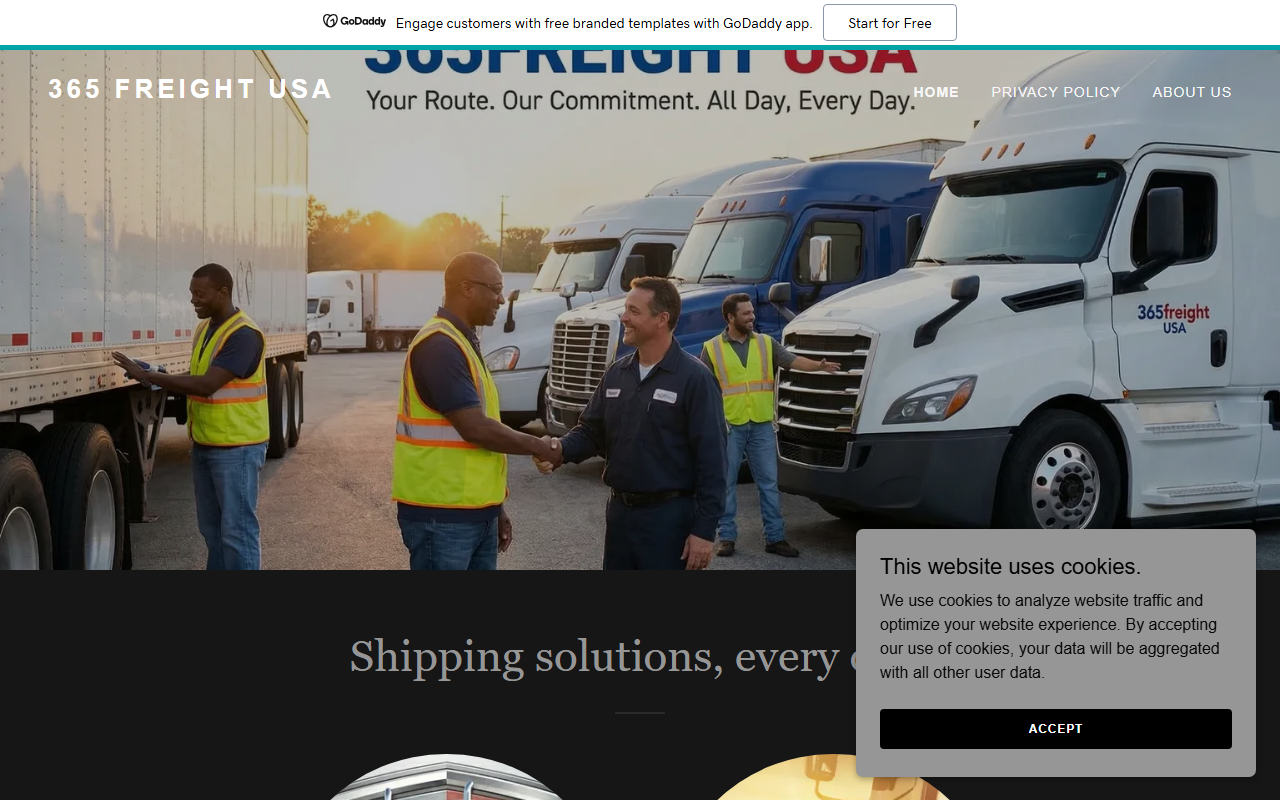 365freightusa.com screenshot