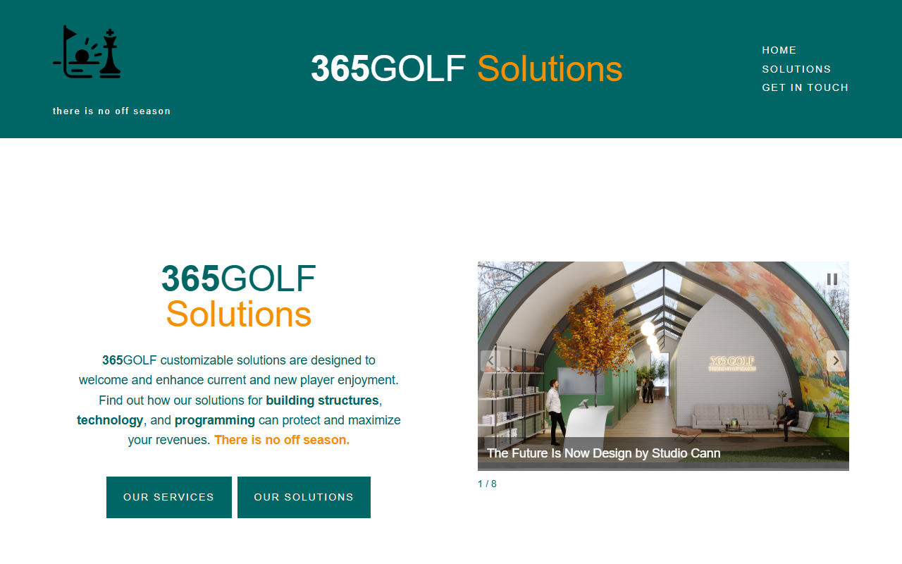 365golfsolutions.com screenshot