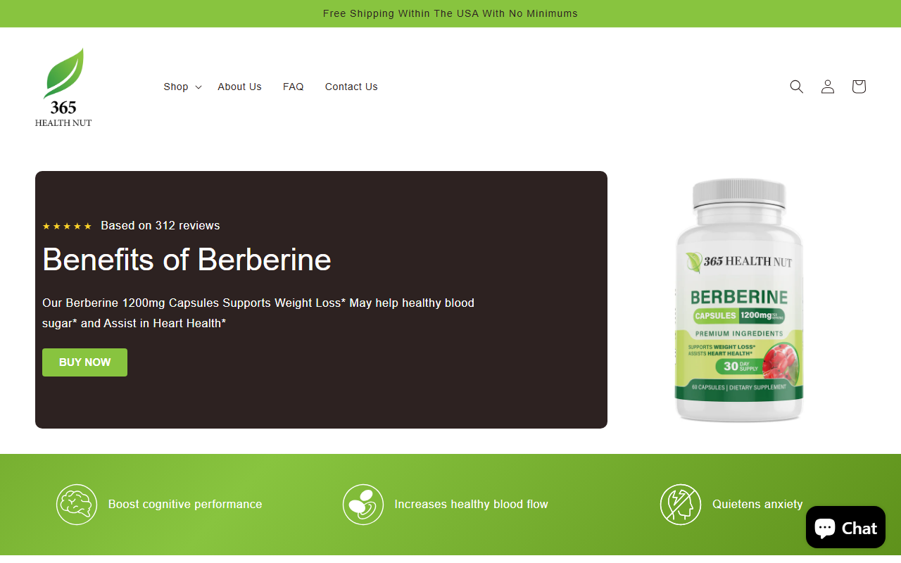 365healthnut.com screenshot