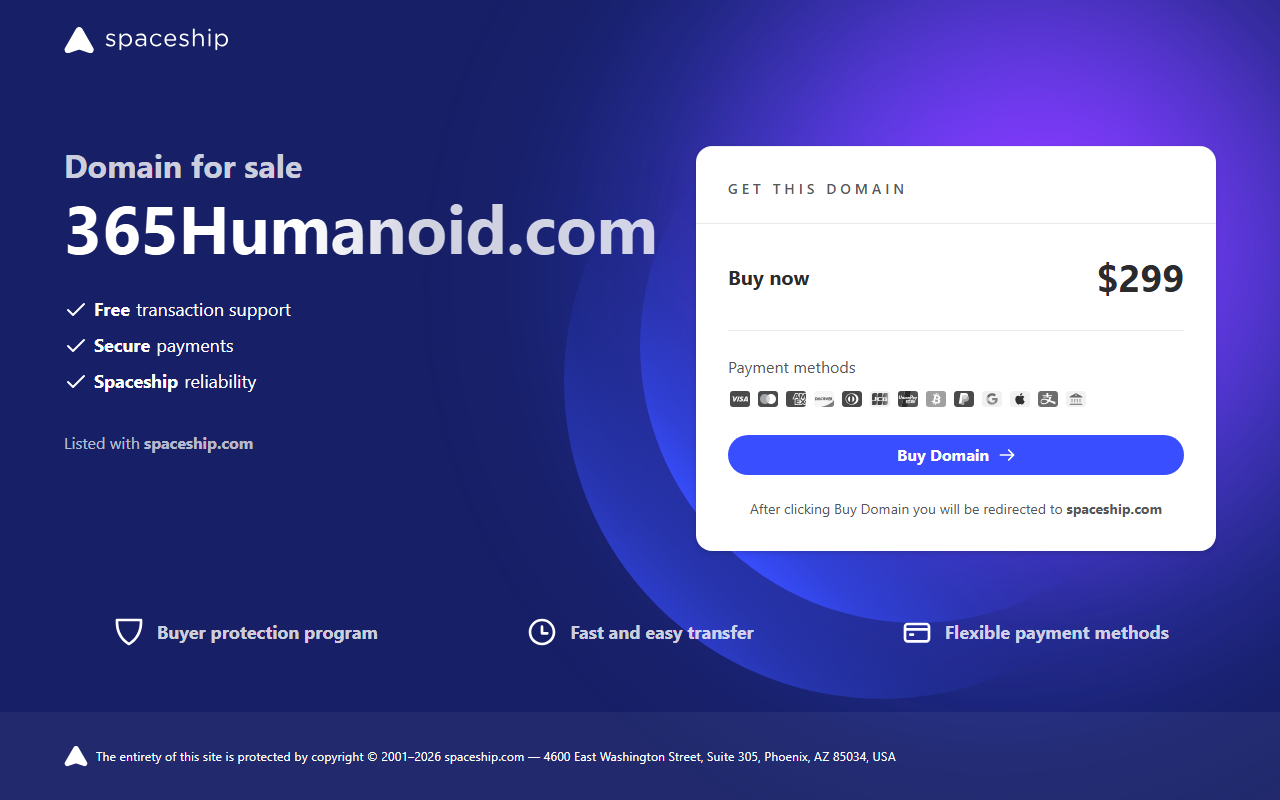 365humanoid.com screenshot