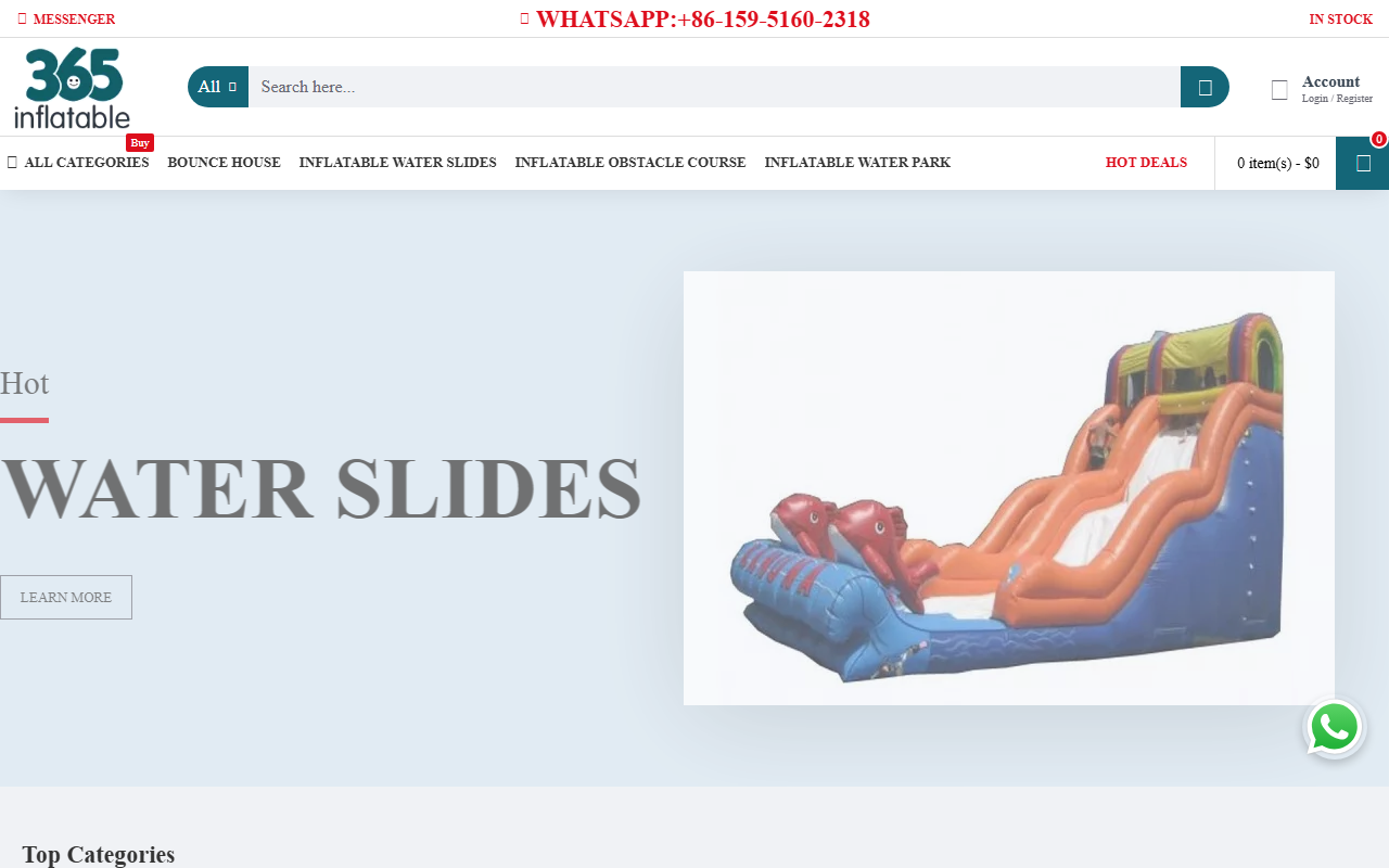 365inflatable.com screenshot
