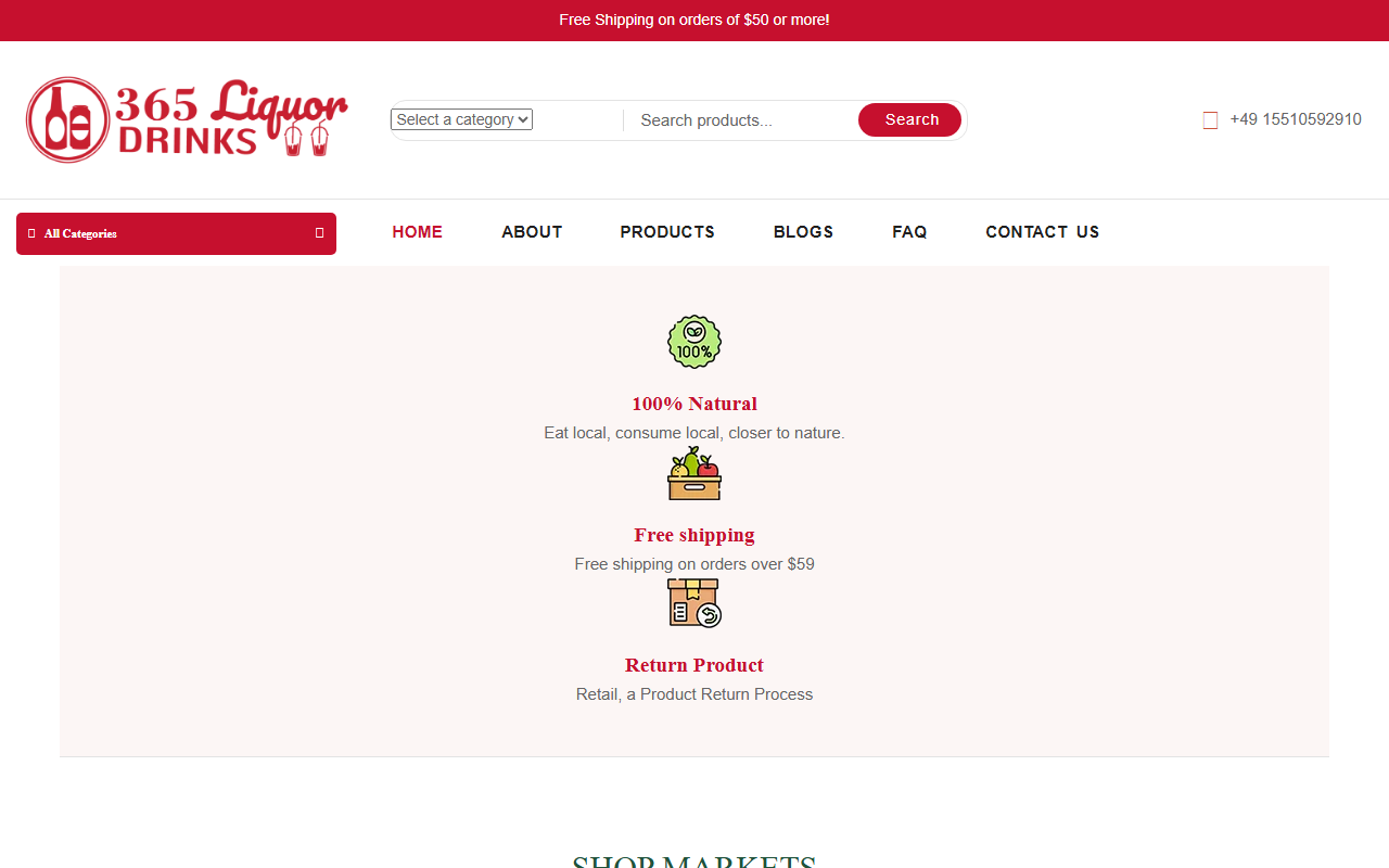 365liquordrinks.com screenshot