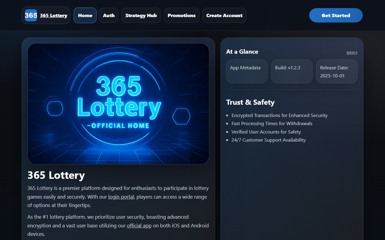 365llottery.com screenshot