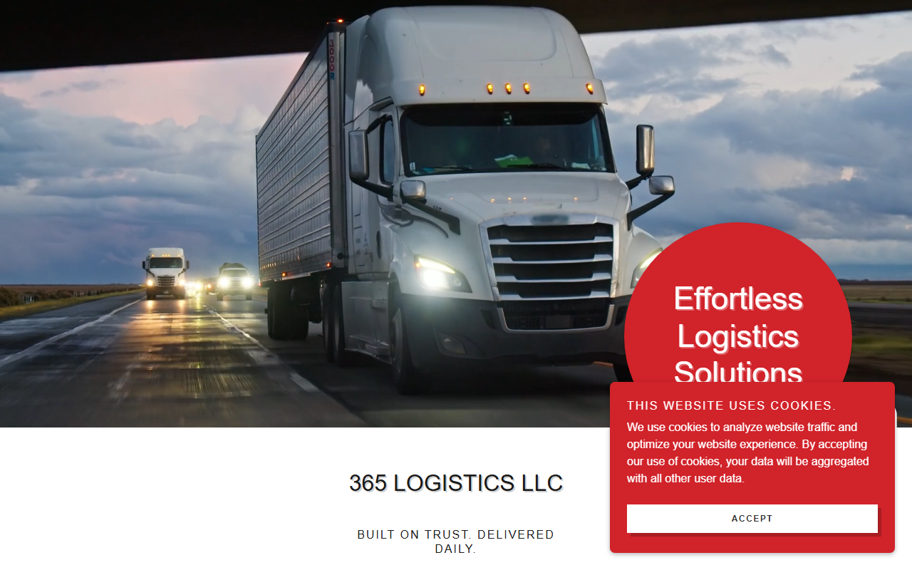 365logisticsllc.com screenshot