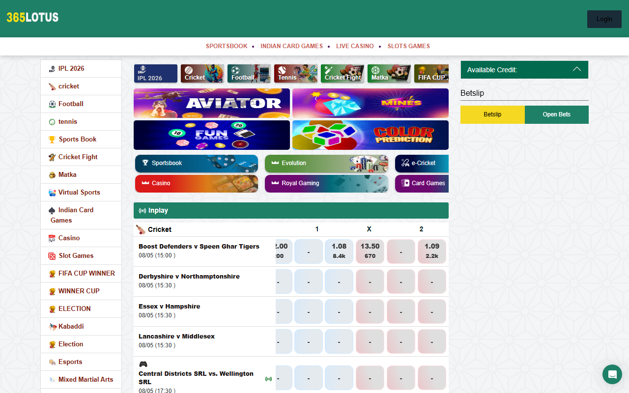 365lotusbet.com screenshot