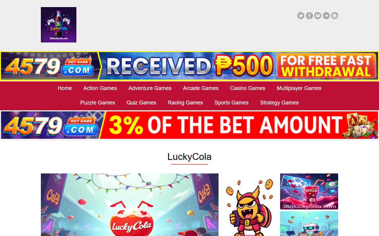 365luckycola.com screenshot