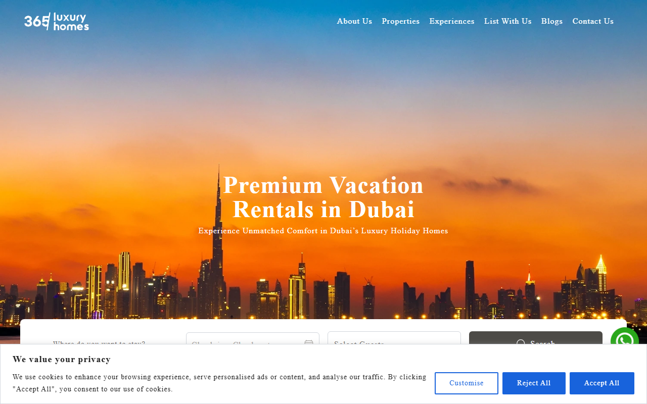 365luxuryhomes.com screenshot