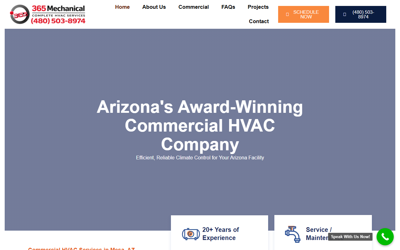 365mechanical.com screenshot