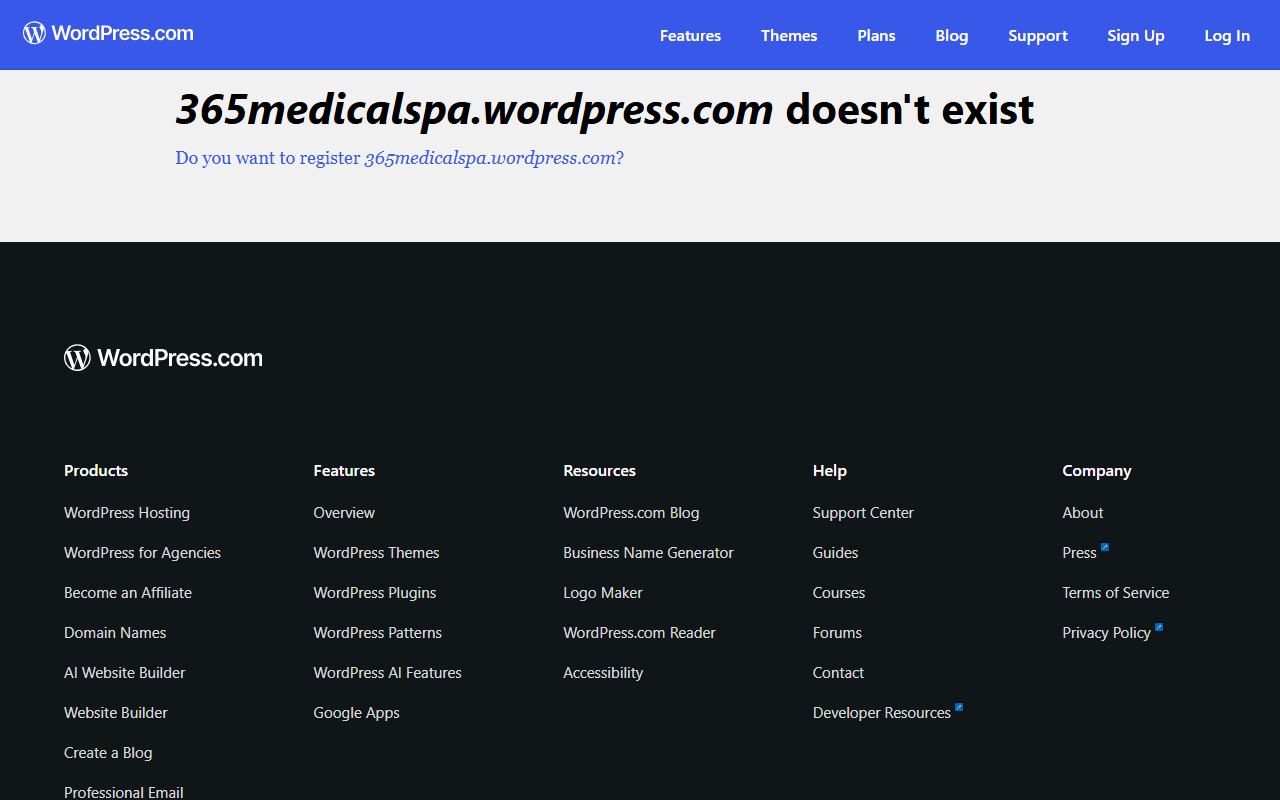 365medicalspa.com screenshot