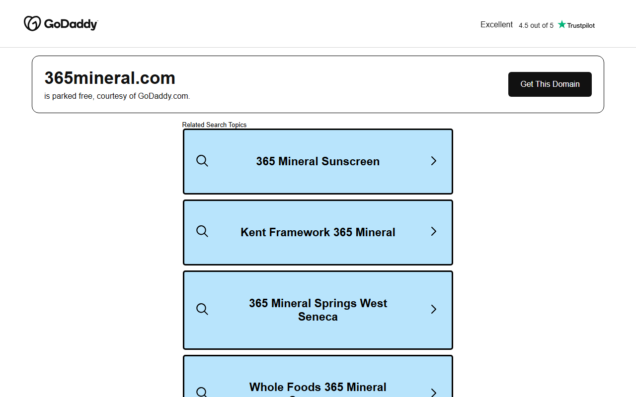365mineral.com screenshot