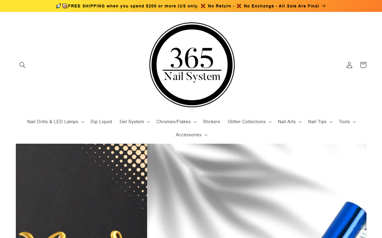 365nailsystem.com screenshot