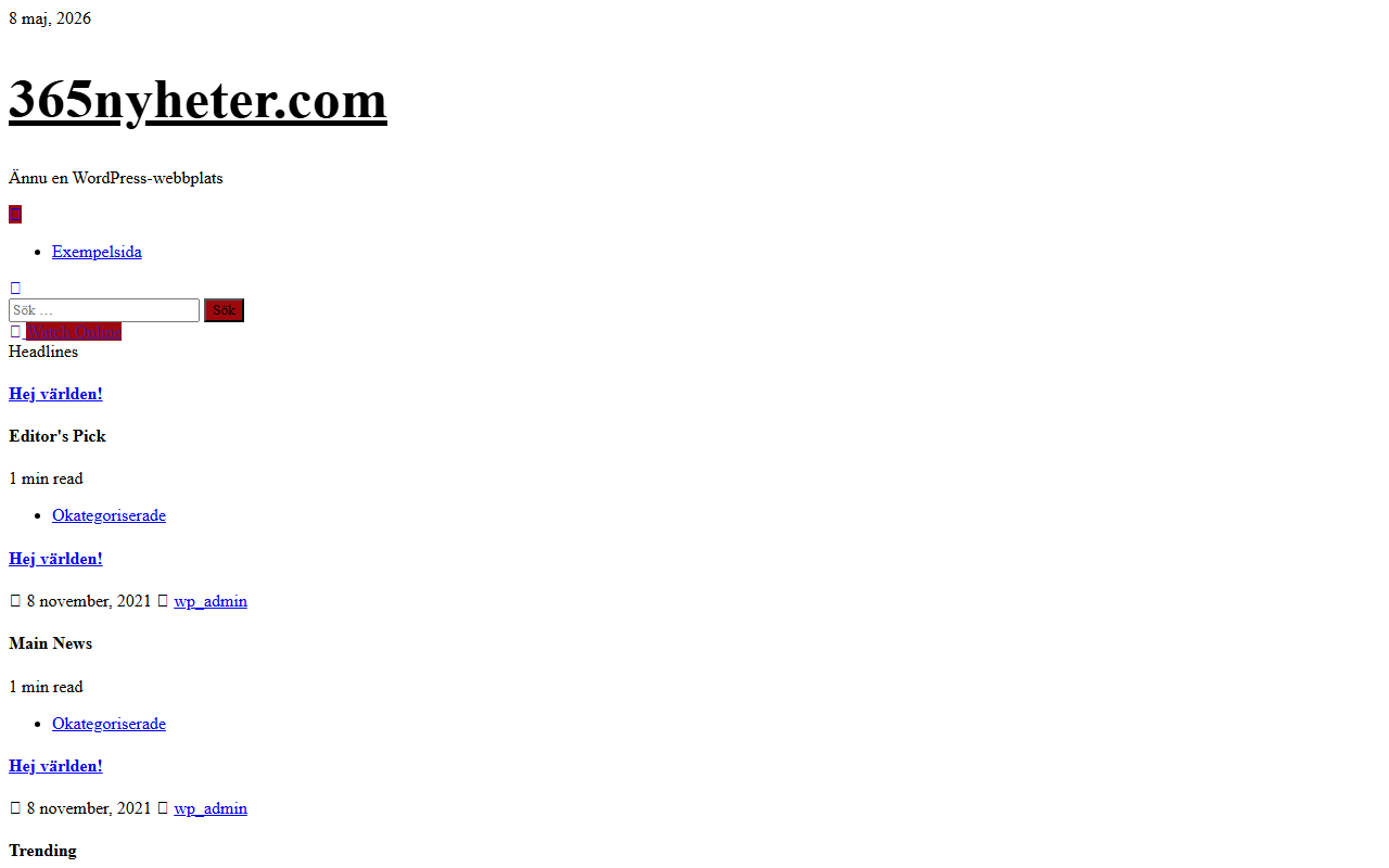 365nyheter.com screenshot