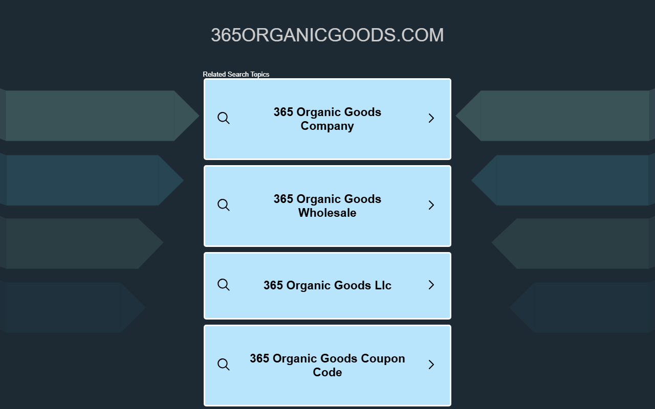 365organicgoods.com screenshot