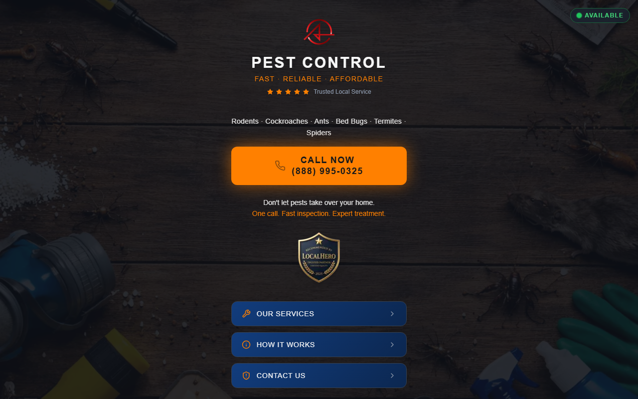 365pestcontrolok.com screenshot