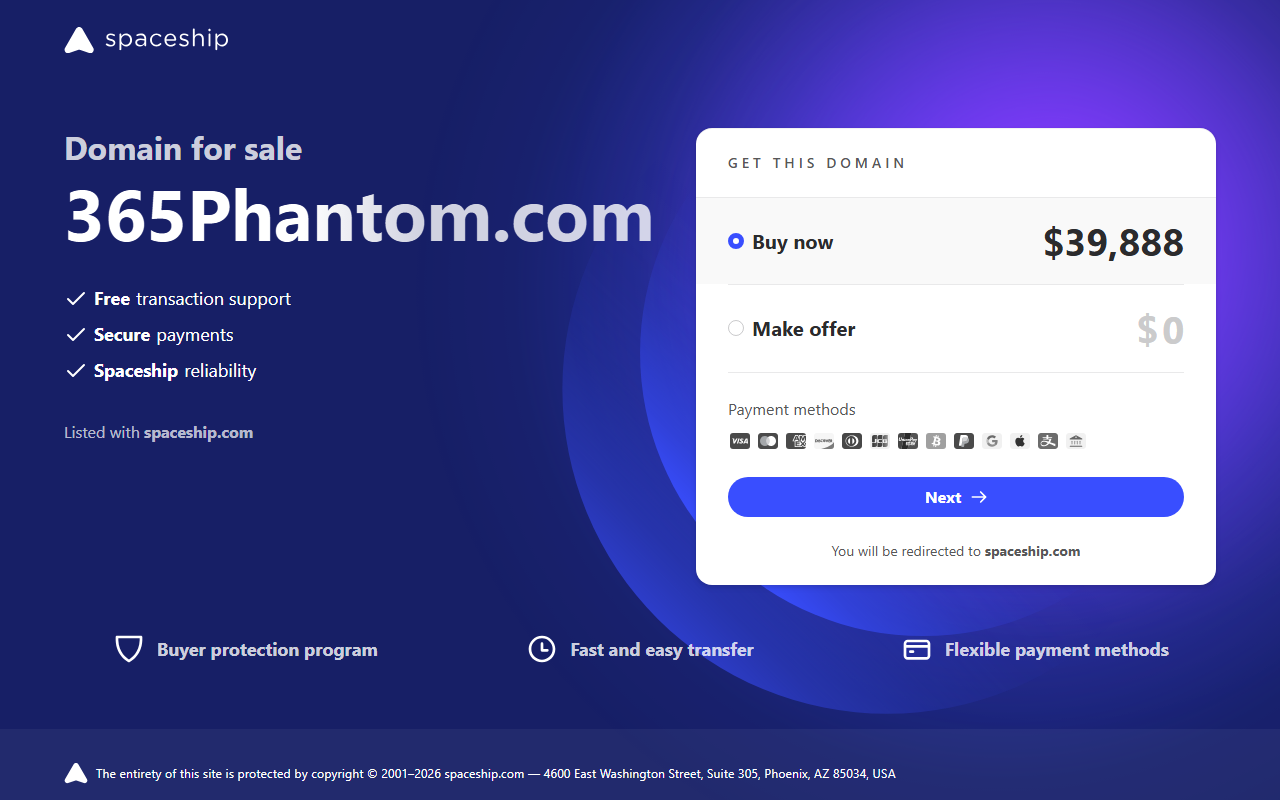 365phantom.com screenshot