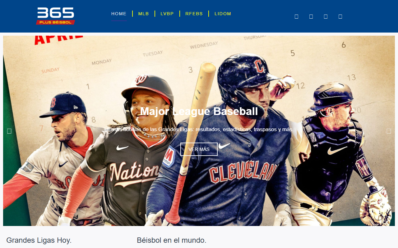365plusbeisbol.com screenshot