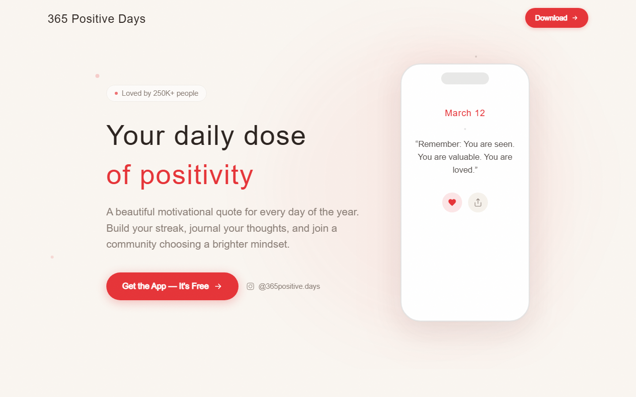 365positivedays.com screenshot