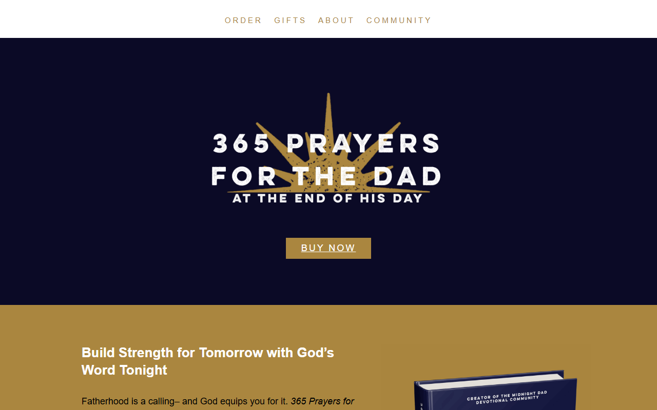365prayersfordad.com screenshot