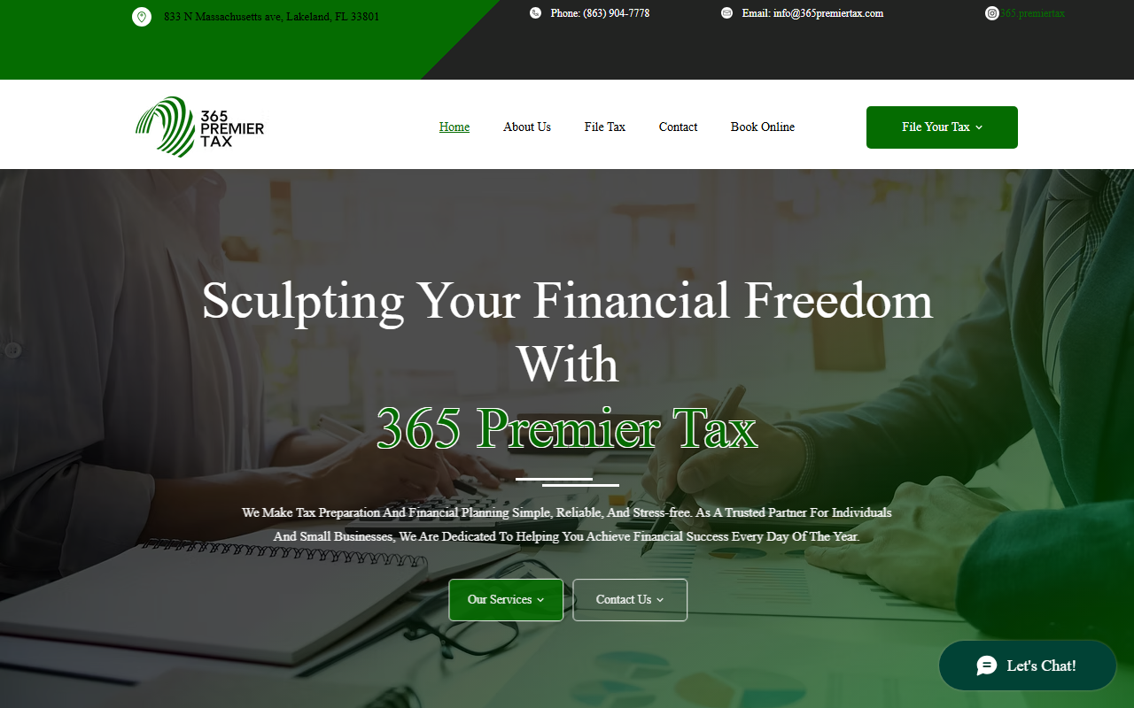 365premiertax.com screenshot