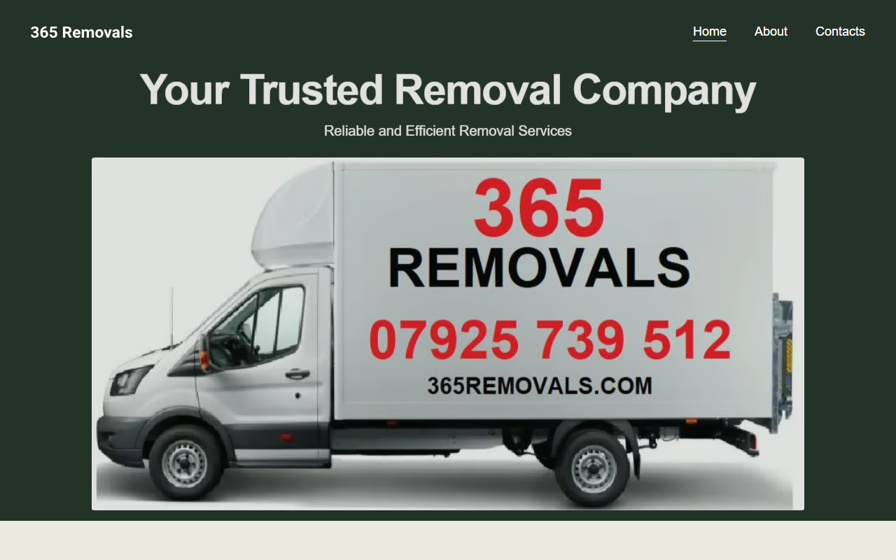 365removals.com screenshot