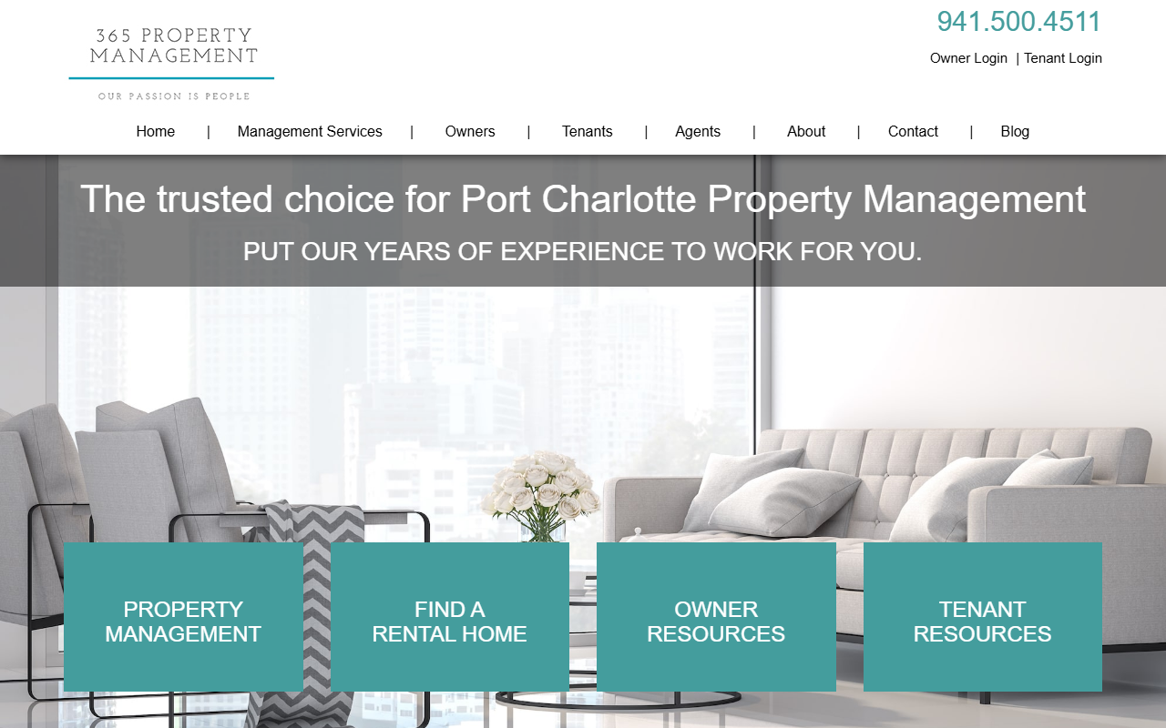 365rentalhomes.com screenshot