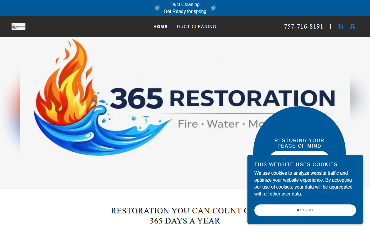 365restorationva.com screenshot