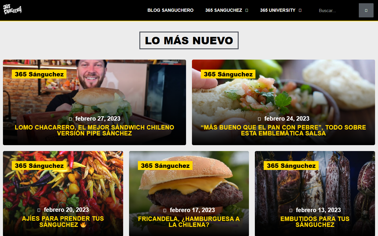 365sanguchez.com screenshot