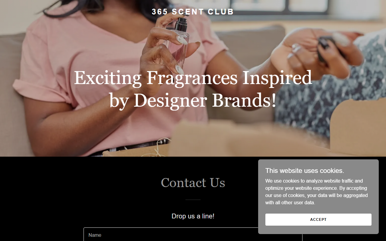 365scentclub.com screenshot