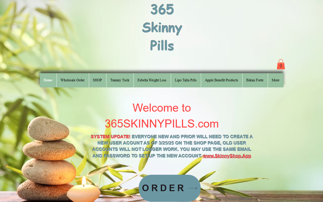 365skinnypills.com screenshot