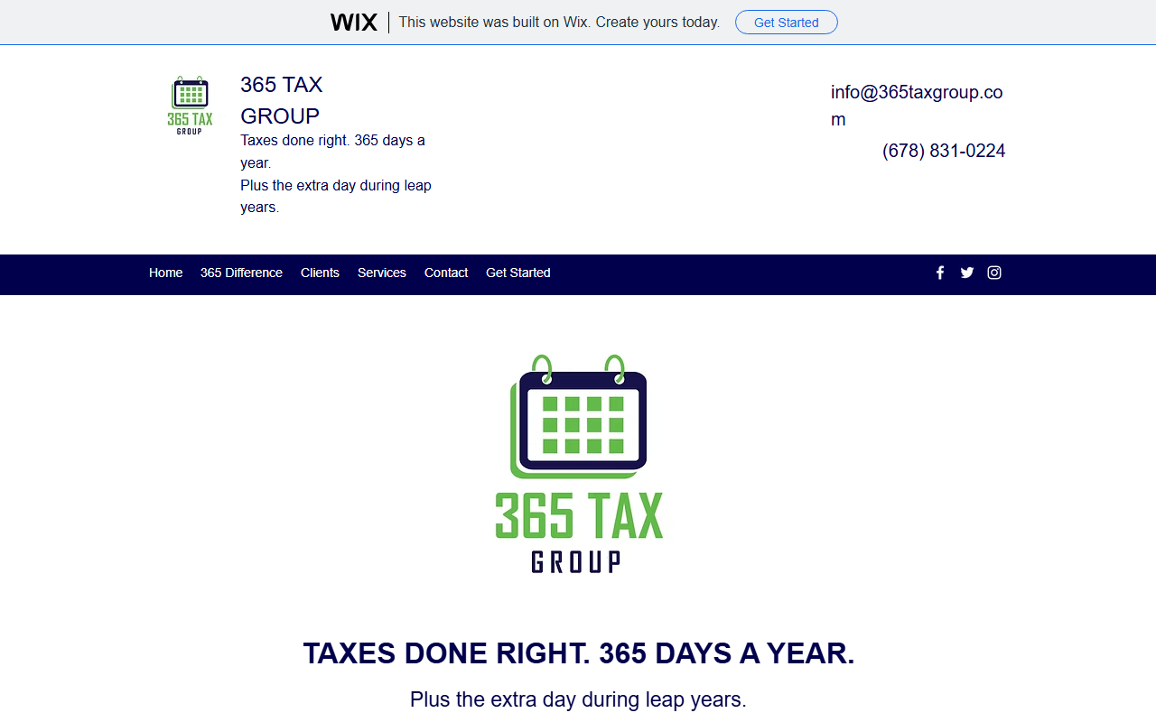 365taxgroup.com screenshot